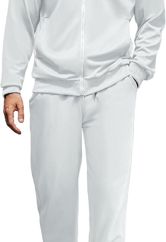 Men Tracksuits Casual Sweatsuit 2 Piece Full Zip Athletic Jogging Suit Sets Sport Sweat Suit