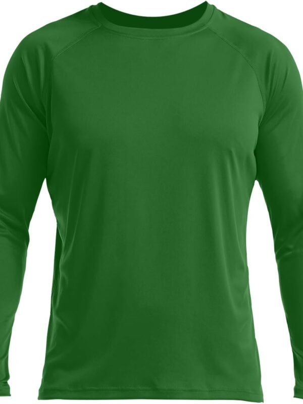 Men Long Sleeve Shirts Lightweight UPF 50+ Sun Protection SPF Outdoor T-Shirts Fishing Hiking Running Tee Tops