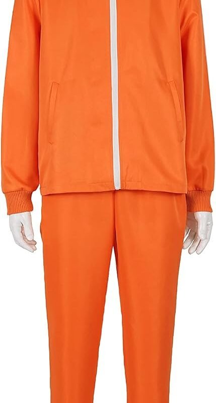Men adult sports suit 2-piece hoodie sportswear suit fashion sportswear suit with wig glasses