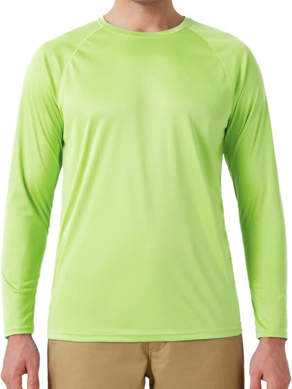 Men UPF 50+ Rash Guard Swim Shirt Long Sleeve Moisture Wicking Quick Dry Lightweight Wrinkle-Resistant